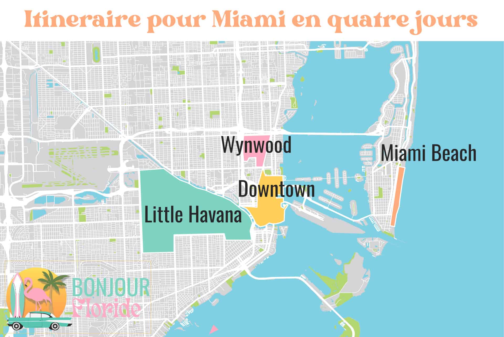 miami 4 jours map bfl