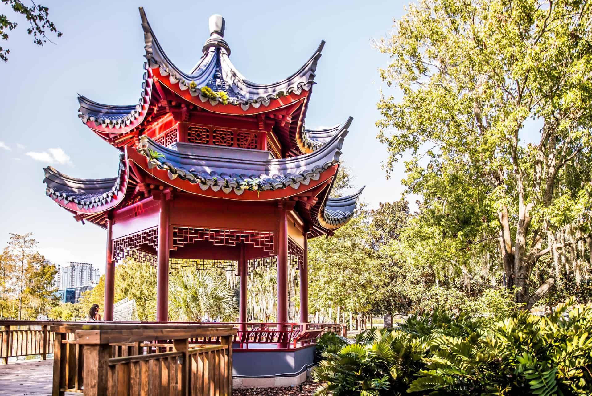 lake eola park pagode chinoise