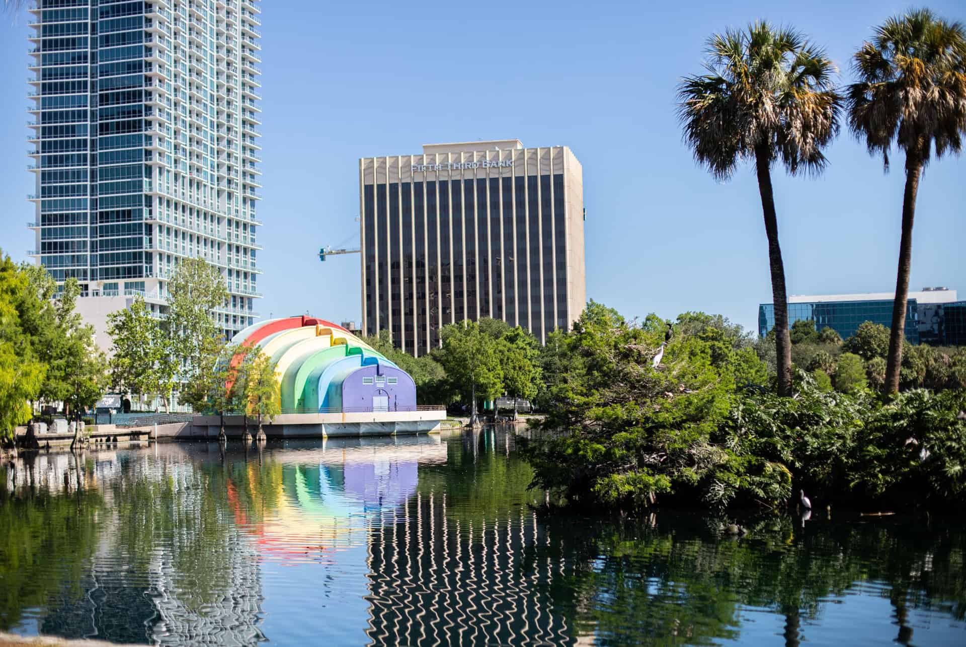 lake eola park walt disney amphitheatre